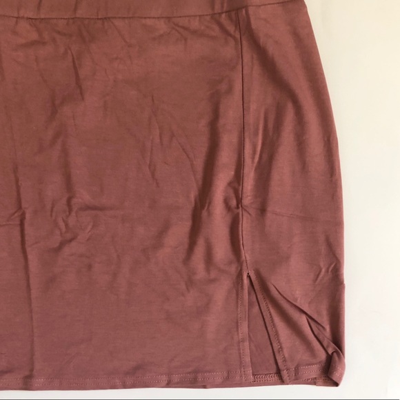{HP!}•nwt• asos nude brown mini skirt - Picture 2 of 3